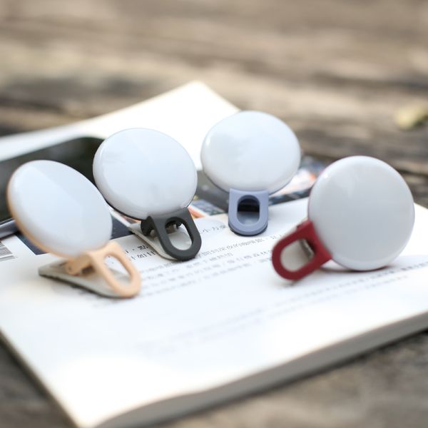 

phone led light supplement lamp selfie lighting portable led light cell phone pgrap accessories 5 colors cute products