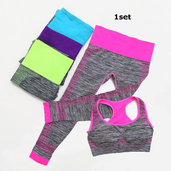 

1set sport suit fitness suit leggings breathable yoga set sport bra woman workout sportswear tracksuit women gym clothing, White;black