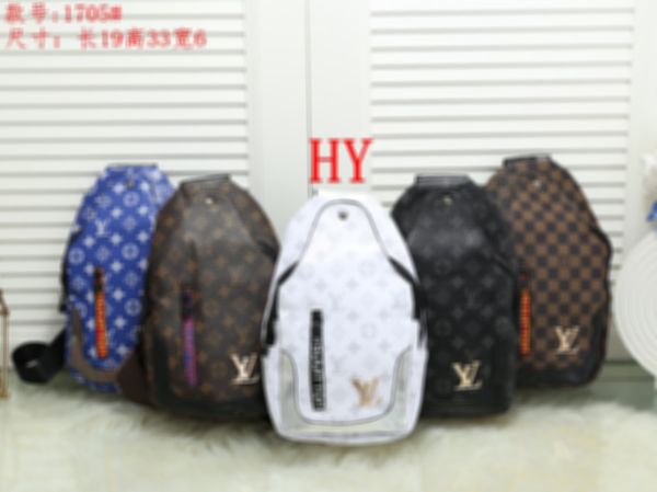 

1705 2020 new simple versatile broadband old lady bag for men and women single-shoulder cross-belt printed chest bag