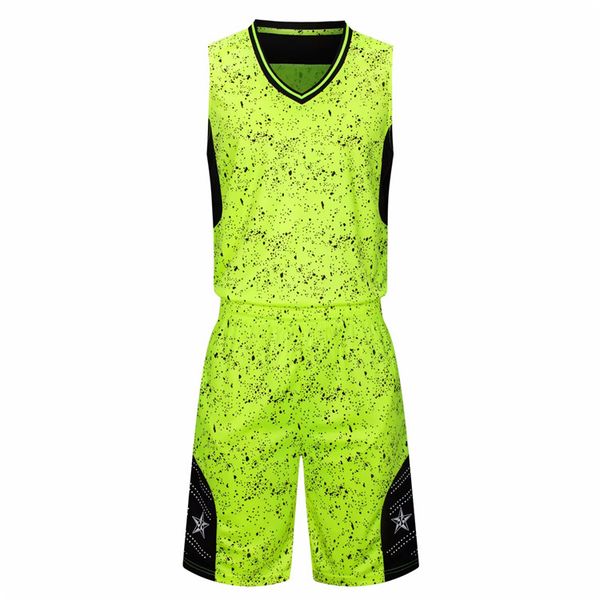 

men blank double-sided basketball team uniforms kits sports clothes tracksuits personality customized basketball sets with shorts h16-5, Blue;black