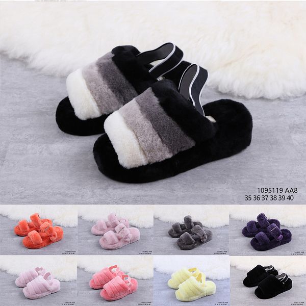

winter slipper wgg women's shoes fuzz yeah australia fluff yeah slide designer luxury slipper casual shoes autumn and winter slippers, Black