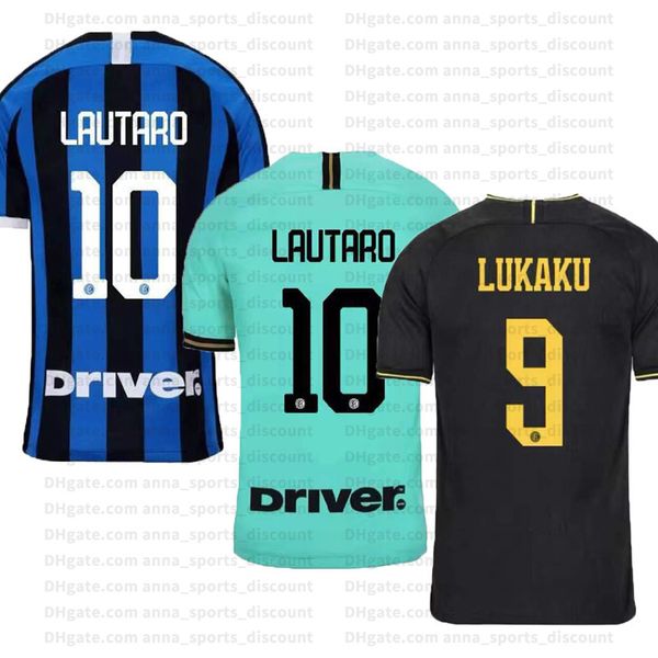 

2020 new fan jerseys home and away football uniforms short sleeve suit 9 lukaku comfortable breathable sweatshirt, Black;yellow