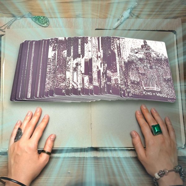 

79 pcs light visions tarot deck tarot cards game gift for family party playing card entertainment board table games gifts #n