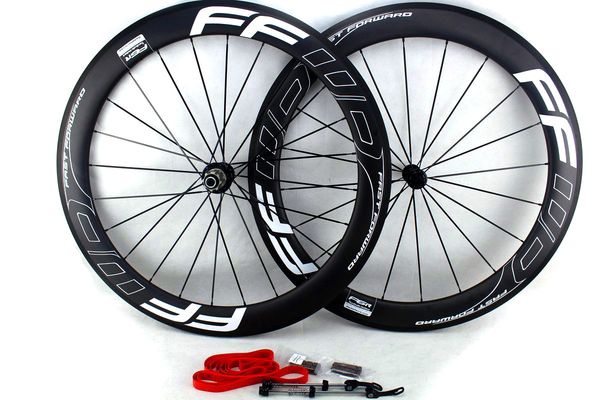 

ffwd fast forward carbon bike wheels 60mm basalt brake surface clincher tubular road bicycle wheelset 700c width 25mm ud matt