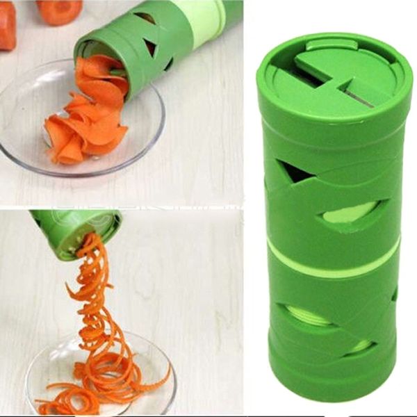 

manual multifunctional vegetable fruit cucumber carrot turning cutter spiral slicer spiralizer processing device