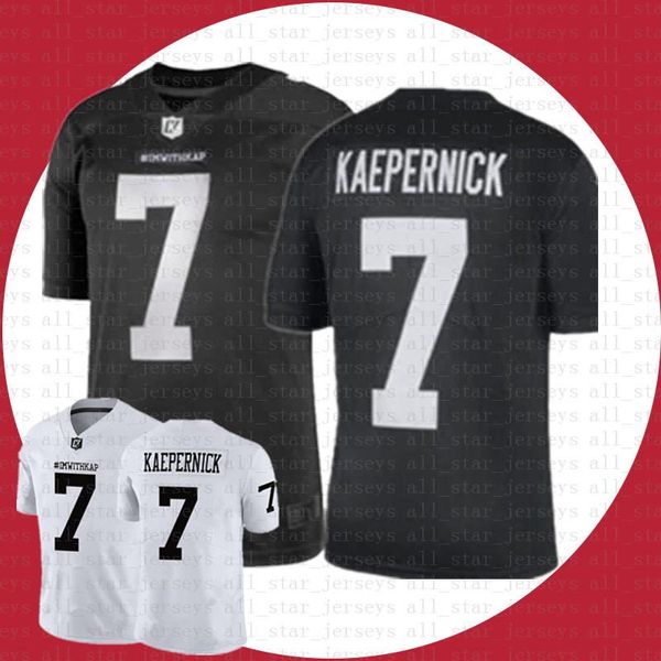 

2020 new im with kap jerseys black white ncaa imwithkap jerseys 7 colin kaepernick american football jersey tom brady, Black;red