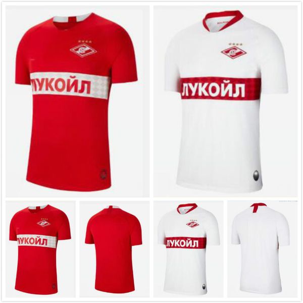 

19 20 spartak moscow soccer jerseys home away 2019 2020 bakaev zobnin #20 schÃ¼rrle #14 dzhikiya #8 til #19 ponce football shirts thailand, Black;yellow