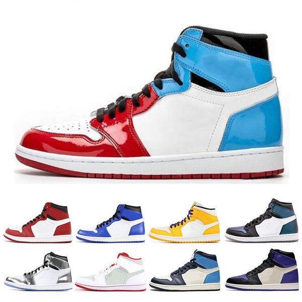 

2020 классические 1s мужские ботинки баскетбола бесстрашный unc суд фиолетовый многоцветной чикаго spiderman желтый палец твист 1 спортивные