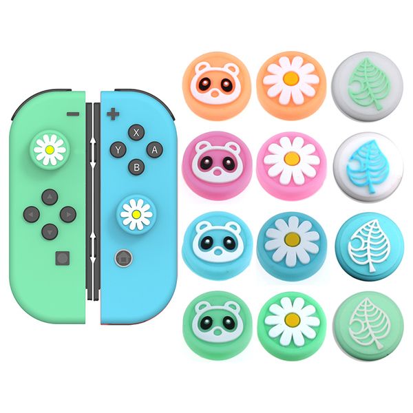 Flower Chrysanthemum Little Bear Analog Thumb Grip Cover Caps per Switch Lite NS JoyCon Controller Sticks Cap Joy-Con Joystick Cap FAST SHIP