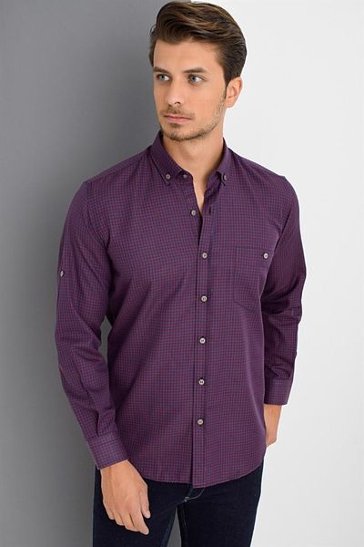 

g670 dewberry shirt -burgundy, White;black
