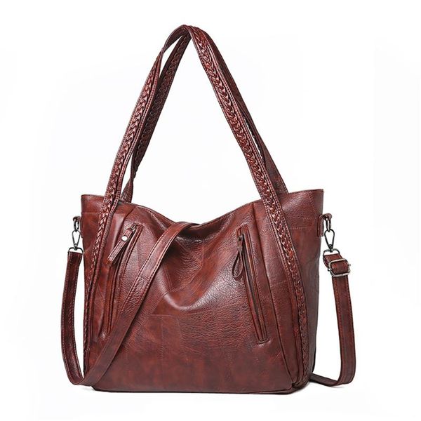 

women shoulder bag pu leather handbags big ladies knitting hand bags designer handbags big tote bags for women sac a main