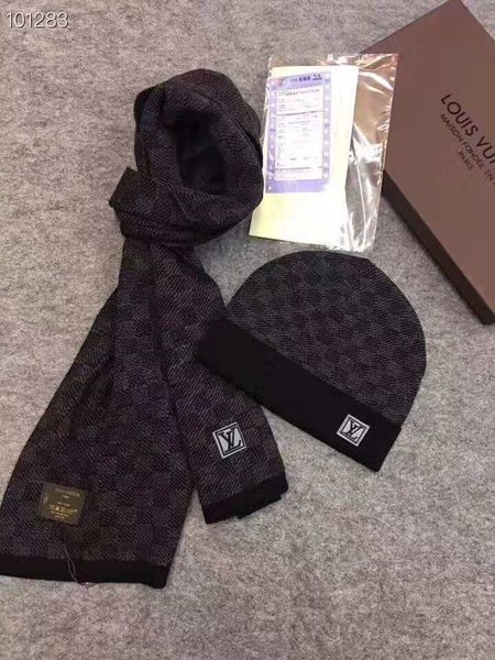 

2020 winter men and women fashion warm hats & scarves sets famous brand designer letter hat outdoor leisure warm caps with logo est, Blue;gray