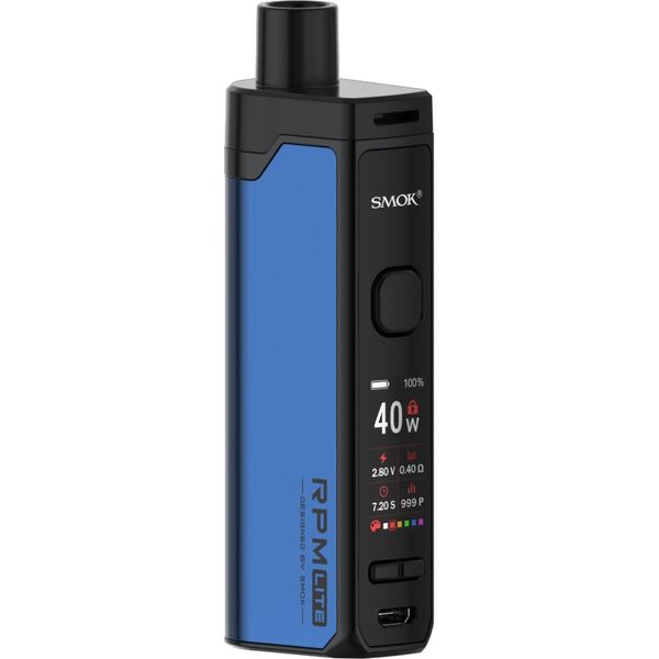

original smok rpm dc kit lite 40w battery and rpm mesh 0.4ohm mtl coil 1250mah with 0.8ohm coil tnnav