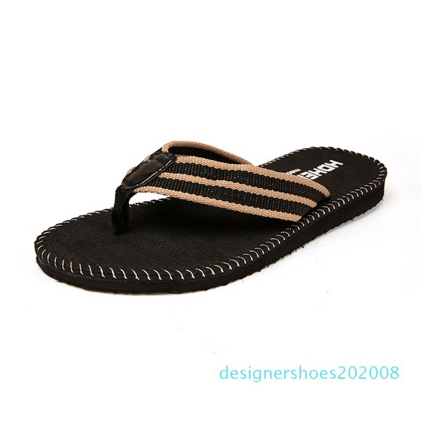 

men's flip flops classic soft summer lightweight shower beach slippers lightweight rubber shoe male flats sandals ox5 d08, Black