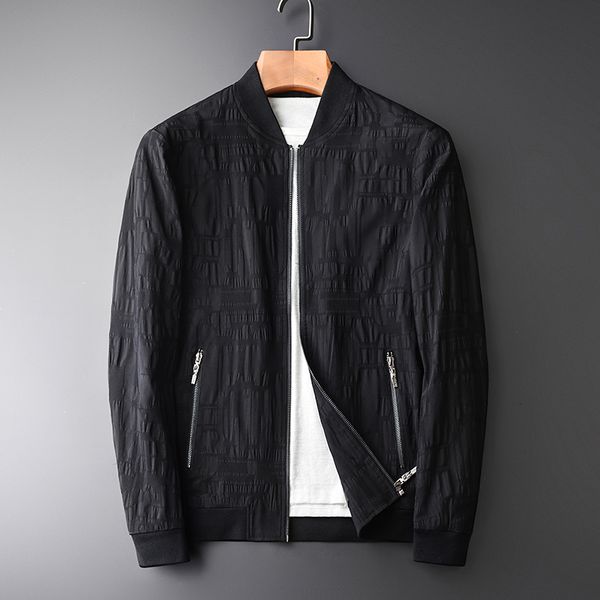 

male jacket autumn new stand collar zipper mens jackets and coats hight quality solid color slim fit balck man jacket, Black;brown