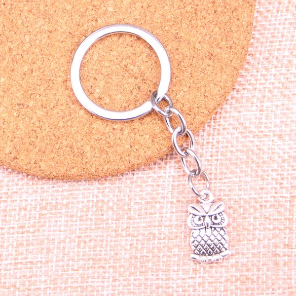 New Keychain 20*11mm Big Eyes Owl Pingents