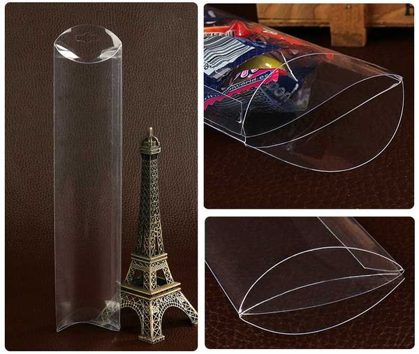 

2.8*5.5*25cm 50pcs new style clear pvc pillow box packaging wedding favor /bridal candy gift boxes party supplies souvenir