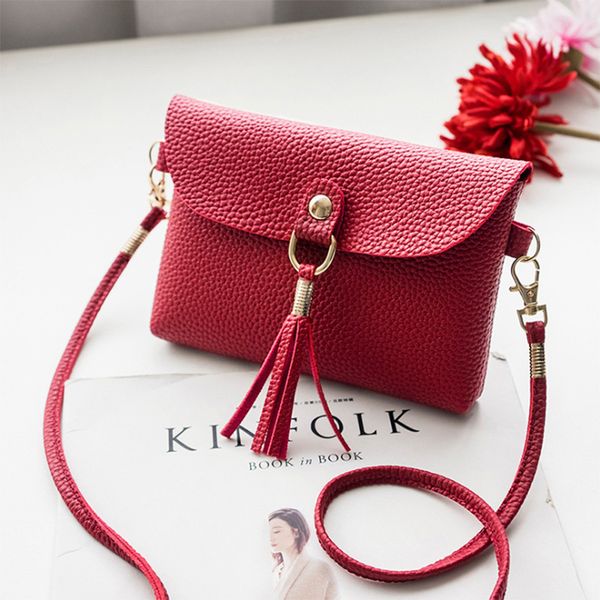 

bags for women 2019 tassel bag buckle ladies shoulder bag designer mobile phone purse women bags fashion female summer style