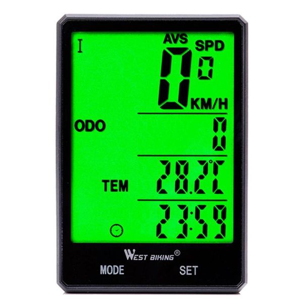 

west biking bicycle computer rainproof waterproof wireless wired mtb bike cycling speedometer odometer satch