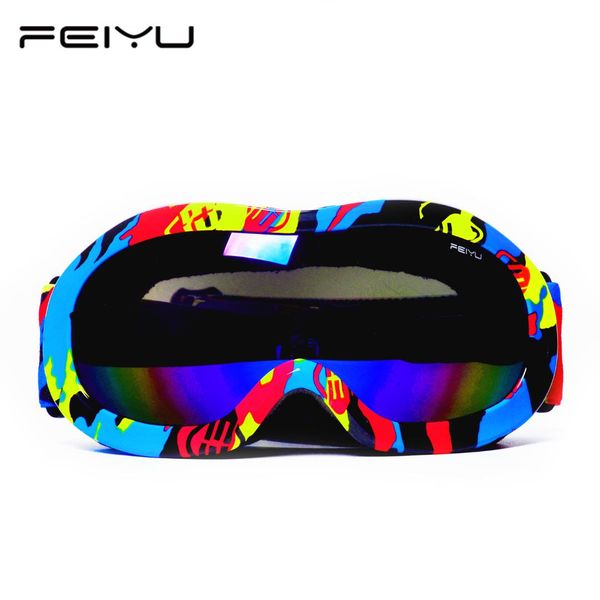 

feiyu double children's ski goggles anti-fog boy and girl's big spherical glasses can be caught in climbing goggles 200g