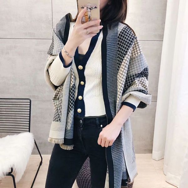 

long scarf size 170x170 cm female autumn red heart cashmere scarf warm cotton scarf plaid shawl, Blue;gray