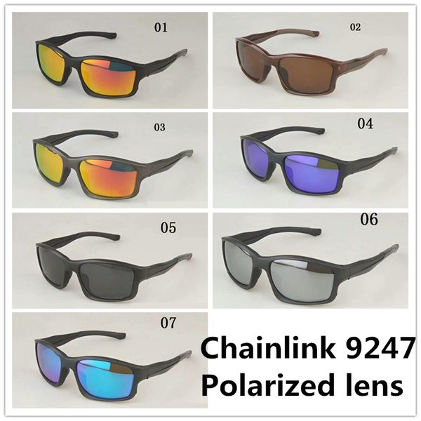 

men and women cycling designer sun glasses chainlink 009247 tr90 frame driving polarized sunglasses fishing travel sunglasses, White;black