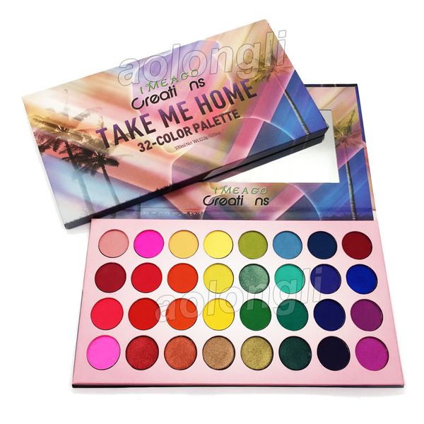 

Take Me Home eye shadow palette IMEAGO makeup eyeshadow 32 Colors matte shimmer eyeshadow palette Beauty Cosmetics DHL shipping