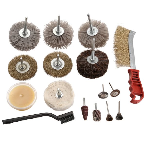 

wood carving kernel carving polished flower head brush groove grinding handle pieces set for polishing wood kernel carvi