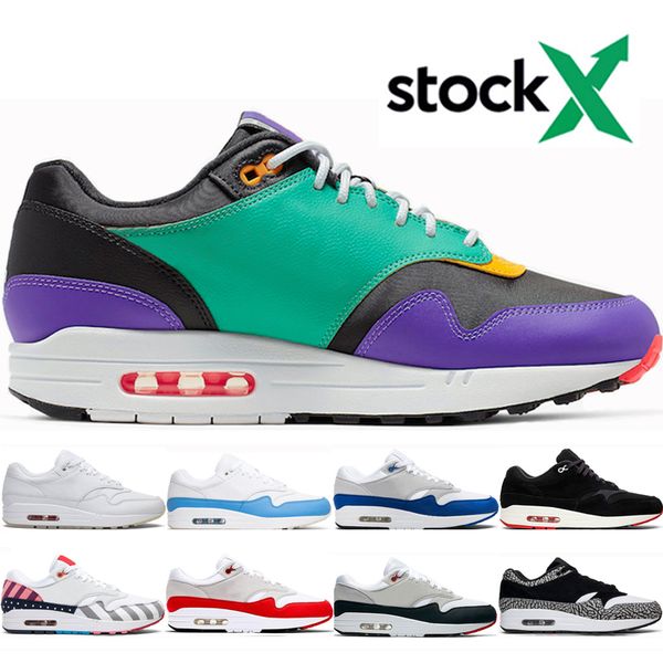 

1s men women running shoes mens 1 anniversary royal patch parra era windbreaker white bred 87 mens sneakers sports shoes trainers