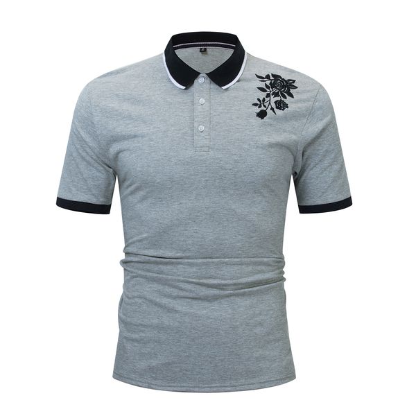 

rose new men's polo shirt men 100% cotton short sleeve shirt jerseys summer mens polo shirts plus size, White;black