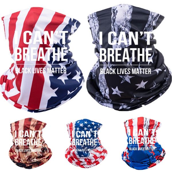 

i cant breathe shipping neck gaiter scarves bandana with pm 2.5 filter dust sun protection multi purpose face scarves breathable #419, Blue;black