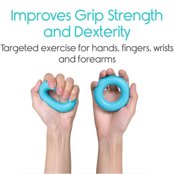 WorthWhile Silica Gel Hand Grip Ball Fitness Finger Exerciser Strengthm