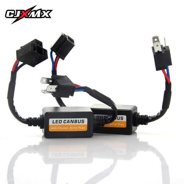 

cjxmx h4 h7 h8/h11 9005/hb3 9006/hb4 car headlight warning canceller capacitor anti-flicker resistor harness canbus error free
