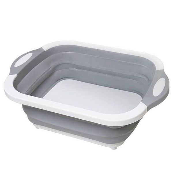

multi-function folding cutting board folding cutting board draining basket washing basin sink ice bucket
