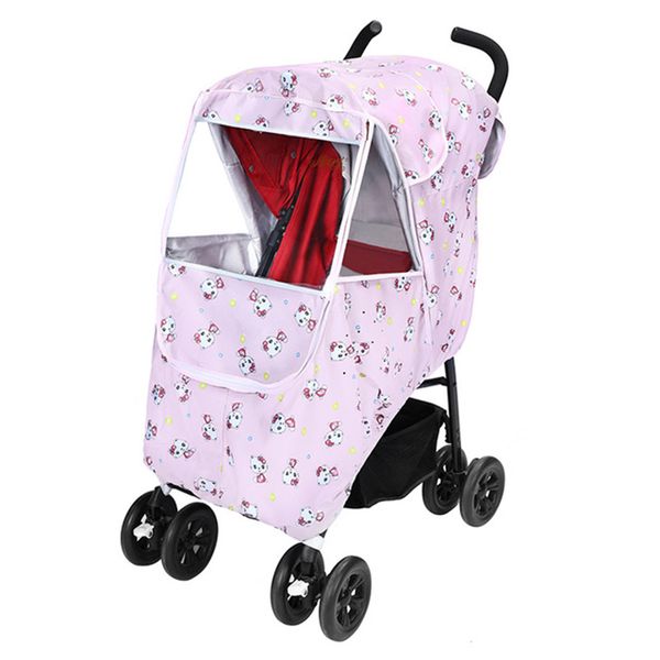 

waterproof rain cover for baby stroller accessories windproof raincoat for baby cart zipper opens carriages