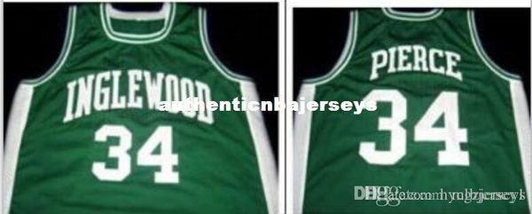 

paul pierce #34 jersey new green,black,white,all name and numbers embroidery are stitched embroidery jerseys, Black;blue