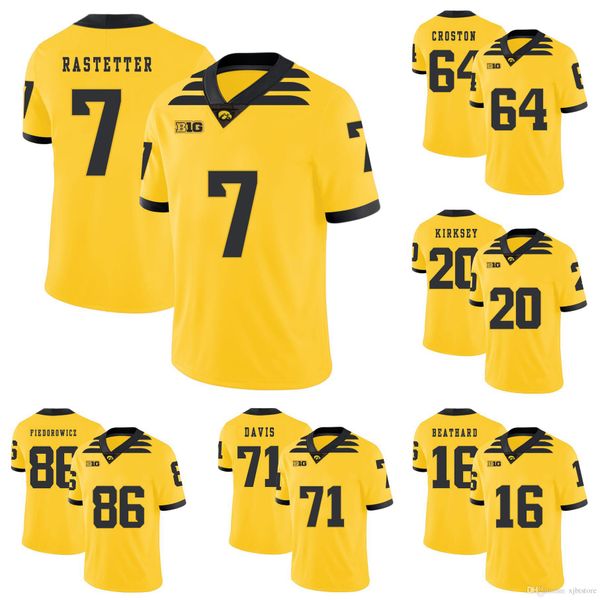 

djimon colbert stitched men's iowa hawkeyes geno stone cody ince cole banwart college football jersey 4xl, Black