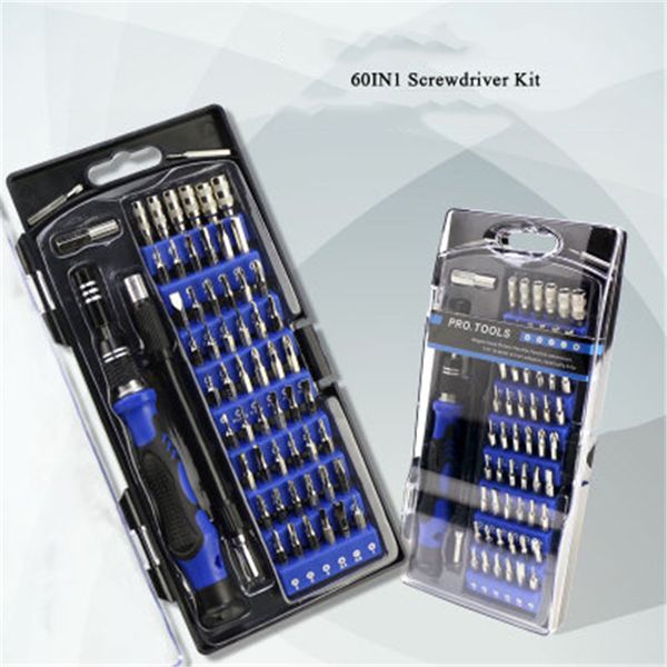 

precision screwdriver set 60in 1 screwdriver bit magnetic torx hex screw driver bit electronic repair tool kit herramientas