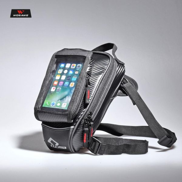 

cucyma motorcycle tank bag multifunction motorbike drop leg bags touch screen mobile phone bag for gps navigation travel pack