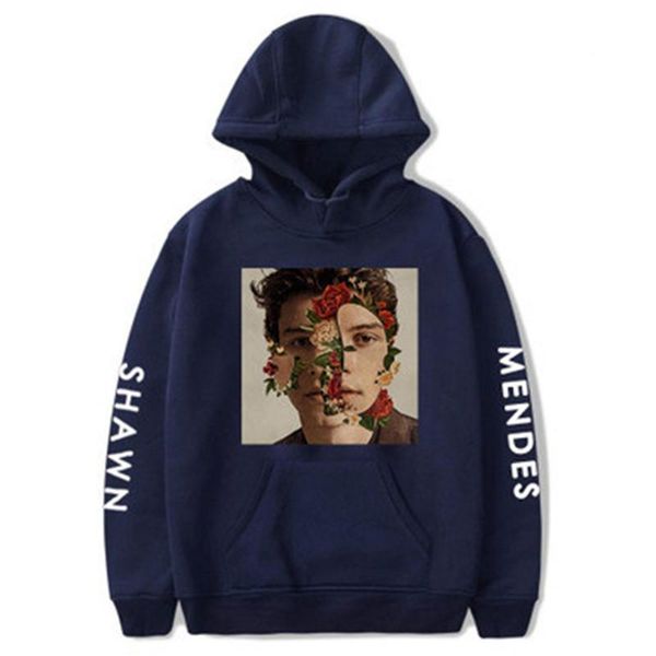 

mens hoodies shawn mendes printed long sleeve sweatshirts fashion hoodie for male female plus size couple clothes elegant 2xs-4xl, Black