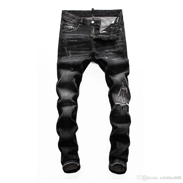 

2020 mens designer biker jeans solid fashion skinny jogging pants casual man trousers brand hip hop harem mens skinny jeans luxury pants, Blue