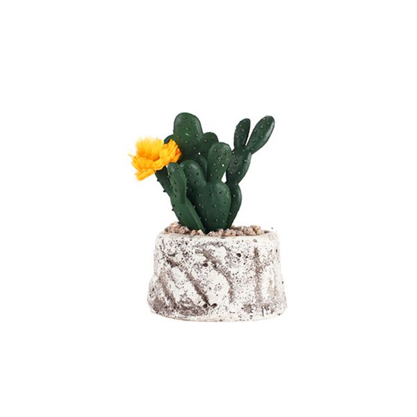 

artificial succulent plant with pot faux cactus for home decor simulation potted green plant cactus