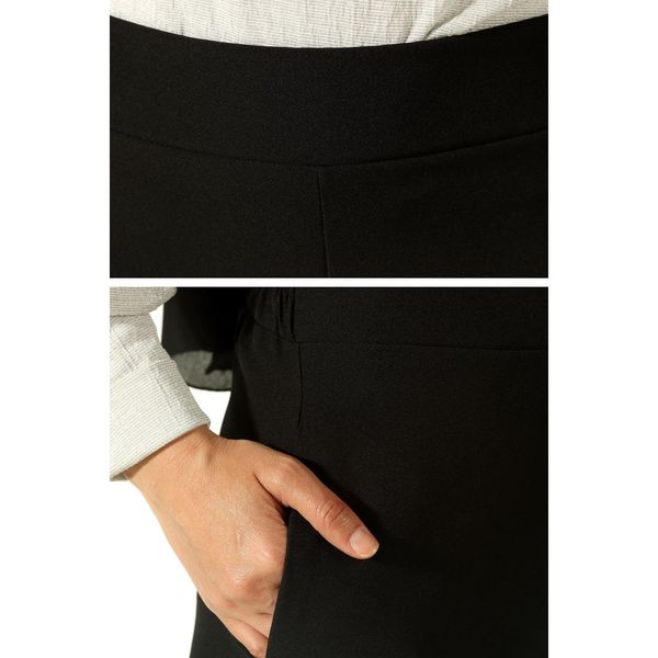 

high waisted hijab pants, Black;white