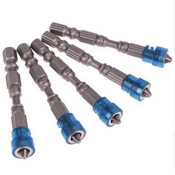 

5pcs single head magnetic screwdriver bit anti-slip hex s2 ph2 electric screw driver set for power tools