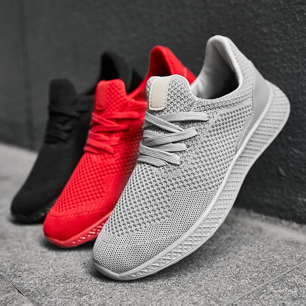 

bravover new arrival running shoes for man breathable comfortable lovers shoes jogging gym training outdoor sport, Black