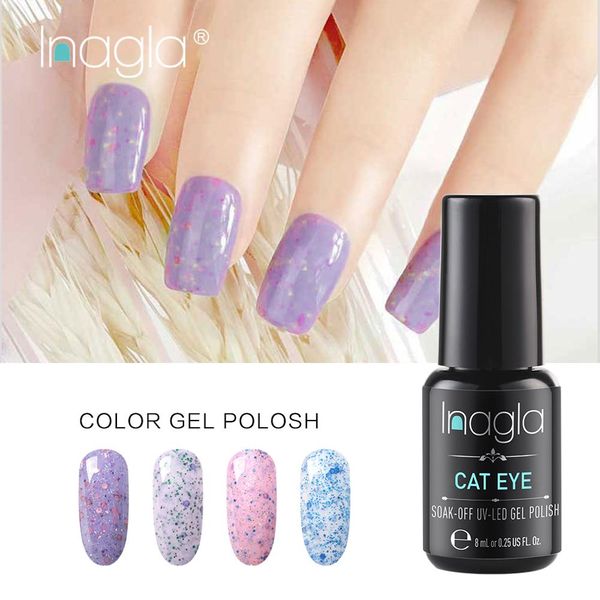 

inagla 8ml cheese nail polish soak off uv gel varnish vernis semi permanent gel piant nail art design hybrid varnishes