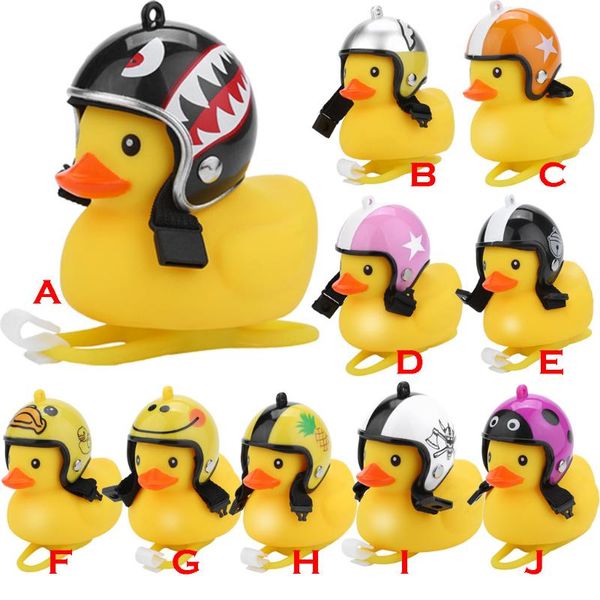 

duckbicycle head light bike horn bell duck front bike handlebar head light flash kids cycling rubber warning horn y4