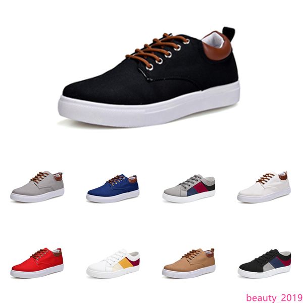 

men shoes no-brand canvas spotrs casual sneakers white black red grey khaki blue fashion new style shoes 211