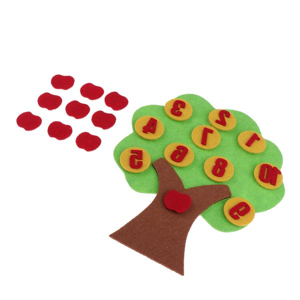 

children kindergarten educational toys, diy felt non-woven fabric kids montessori math cognition toys