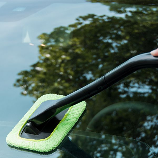 

auto window cleaner windshield windscreen microfiber car wash brush dust long handle car cleaning tool care glass towel